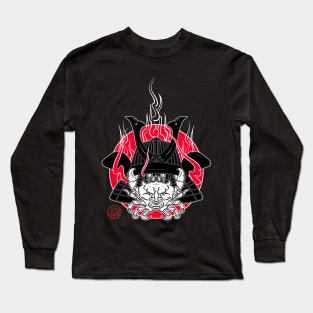 Crab and samurai helmet Long Sleeve T-Shirt